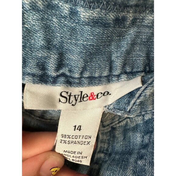 Style & Co women’s size 14 denim shorts - Picture 6 of 8